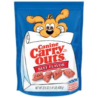 Canine Carry Outs Beef Flavor Dog Treats️