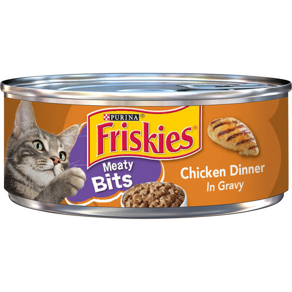 Purina Friskies Gravy Wet Cat Food, Meaty Bits Chicken Dinner