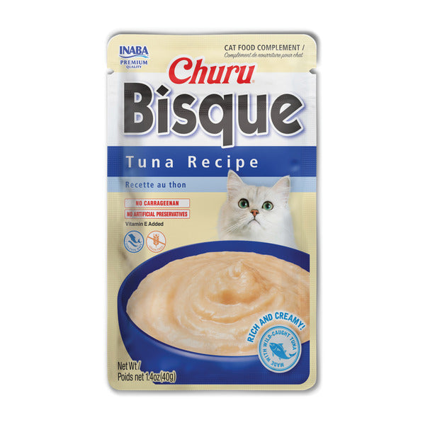 INABA Bisque, Tuna Recipe, Puree Side Dish for Cats