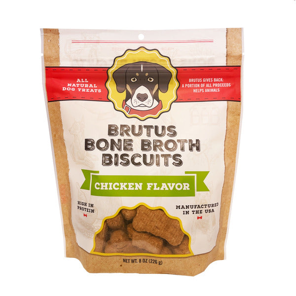 Brutus Bone Broth Chicken Flavor Biscuits