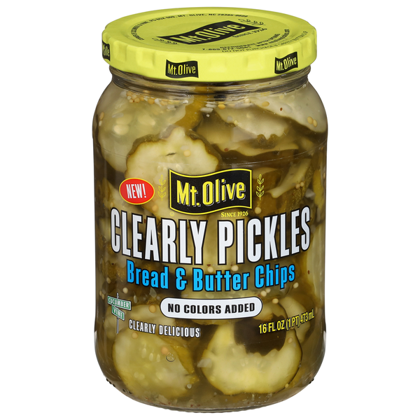 Mt. Olive Bread & Butter Chips Clearly Pickles
