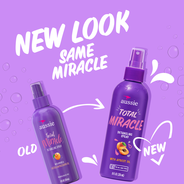 Aussie Detangling Spray – Total Miracle Detangler with Apricot Oil