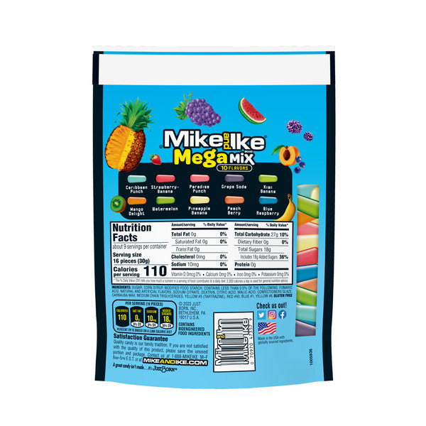 Mike And Ike® Candy, 10 Flavors, Mega Mix