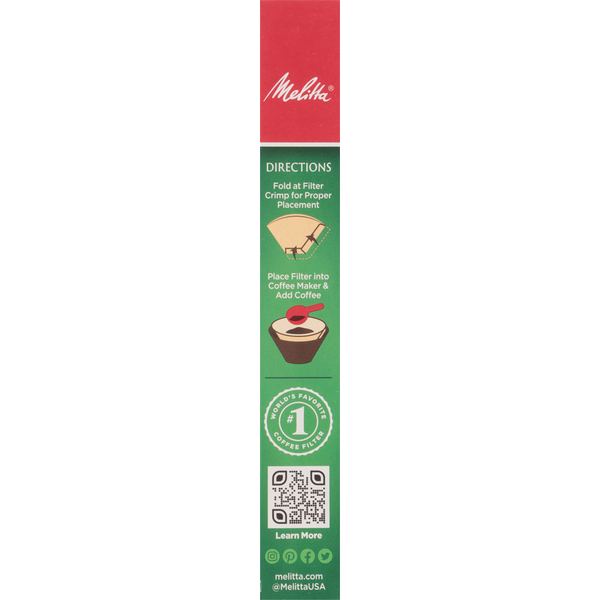 Melitta Coffee Filters, Natural Brown, No. 2