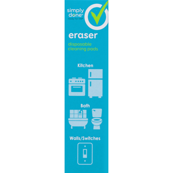 Simply Done Cleaning Pads, Disposable, Eraser - 4.6 x 2.4 x 1 in