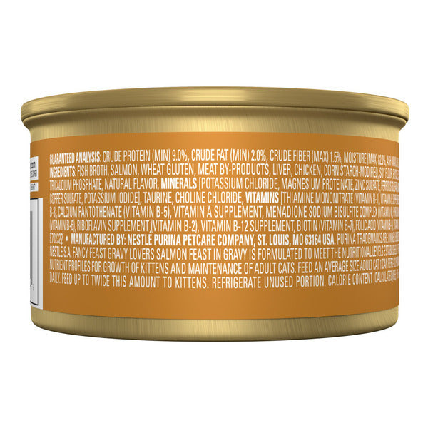 Purina Fancy Feast Gravy Lovers Salmon Feast in Gravy Gourmet Cat Food