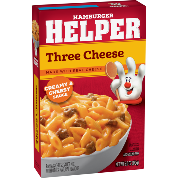 Hamburger Helper Pasta, Three Cheese