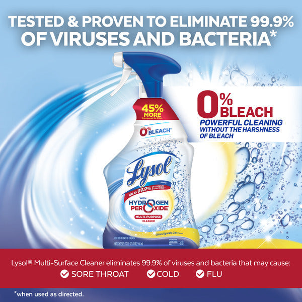 Lysol Bleach-Free Hydrogen Peroxide Multi-Purpose Cleaner Citrus