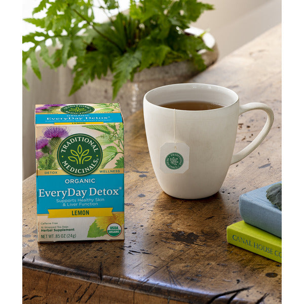 Traditional Medicinals Organic EveryDay Detox Lemon, Caffeine Free Herbal Tea