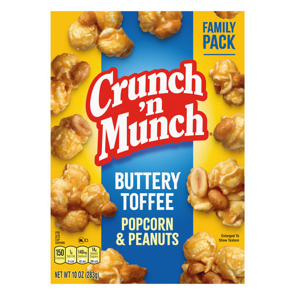 Crunch ‘n Munch Buttery Toffee Popcorn with Peanuts