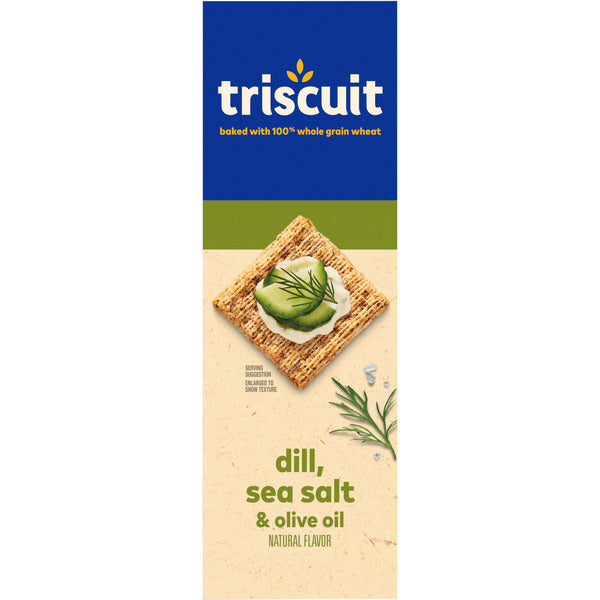 TRISCUIT Dill, Sea Salt & Olive Oil Whole Grain Wheat Crackers