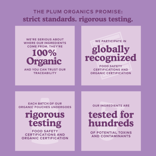 Plum Organics Stage 2 Organic Baby Food Apple, Plum, Berry & Barley DestGlow