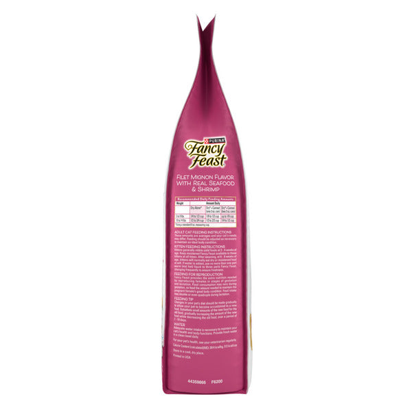 Purina Fancy Feast Dry Cat Food Filet Mignon Flavor With Seafood and Shrimp