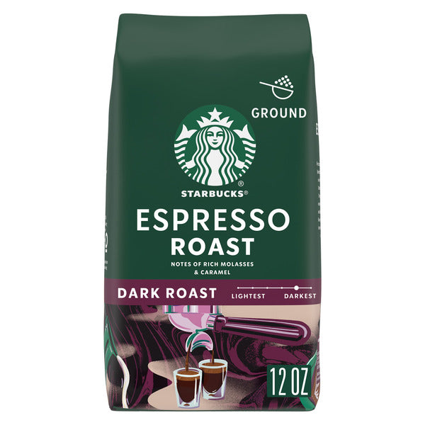 Starbucks Espresso Dark Roast Ground Coffee