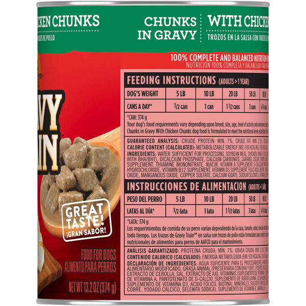 Gravy Train Chunks in Gravy with Chicken Chunks Food for Dogs