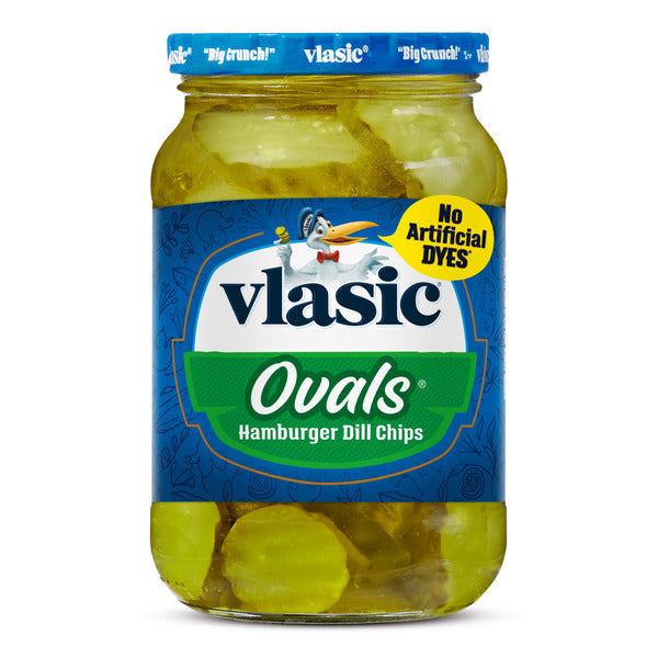 Vlasic Ovals Hamburger Dill Pickle Chips, Keto Friendly