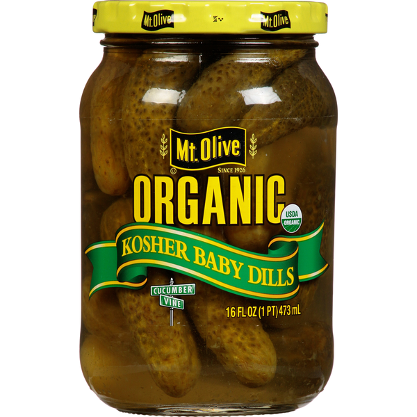 Mt. Olive Pickles, Organic, Kosher Baby Dills