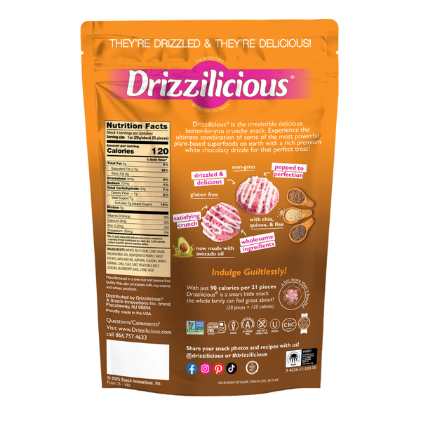 Drizzilicious Mini Rice Cake Bites Very Berry!