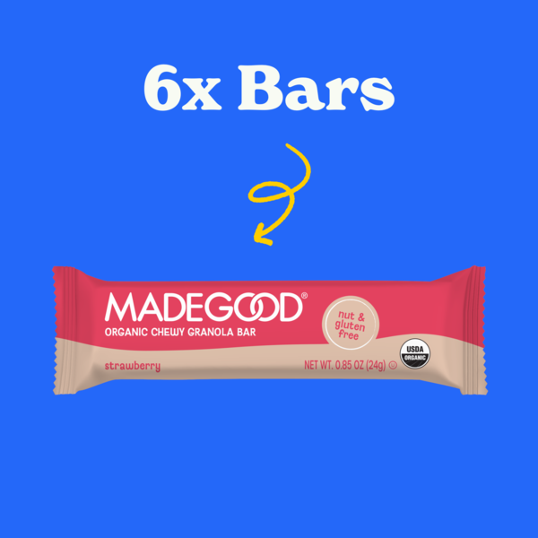 MadeGood Strawberry Granola Bars 6pk