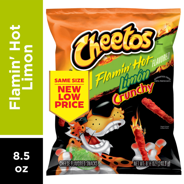 Cheetos Crunchy Flamin Hot Limon Cheese Flavored Snacks