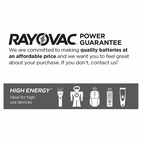 Rayovac High Energy Aaa 1.5v Alkaline Batteries