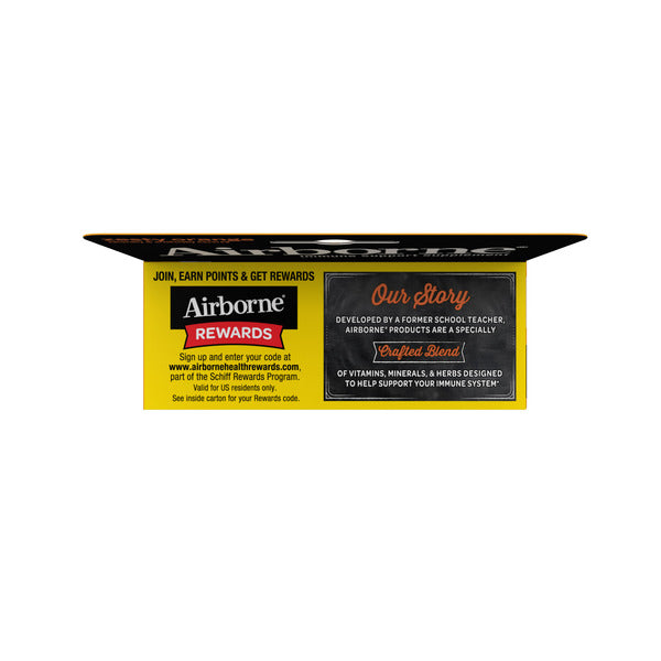 Airborne Zesty Orange Effervescent Tablets - 1000mg Vitamin C - Immune Support Supplement