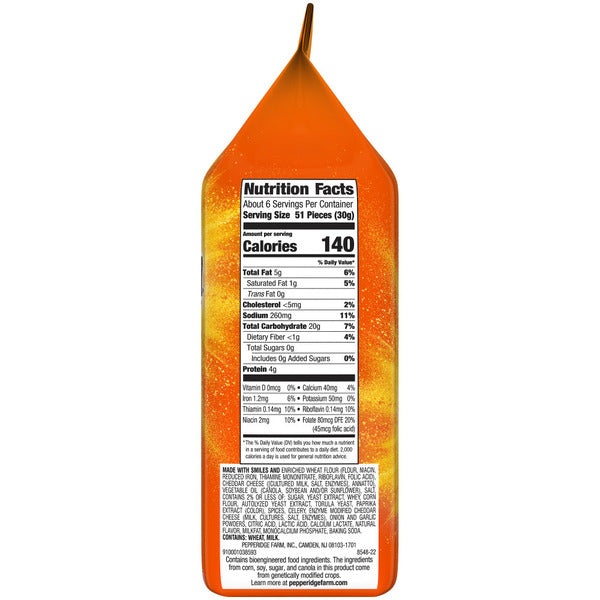 Pepperidge Farm Goldfish Flavor Blasted Xtra Cheddar Baked Snack Crackers