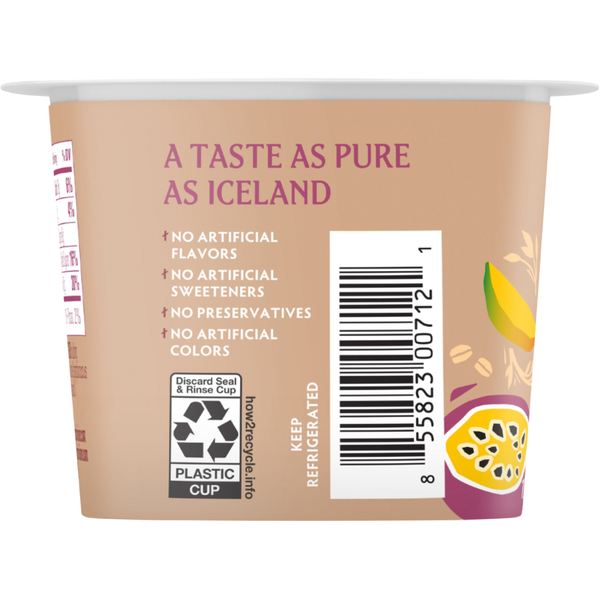Icelandic Provisions Oatmilk Mango & Passion Fruit Skyr
