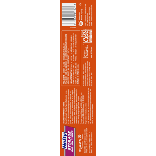 Hefty Storage Slider Bags