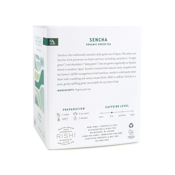 Rishi Tea & Botanicals Sencha, Tea Sachets