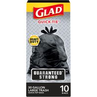 Glad Quick Tie Outdoor Trash Bags️