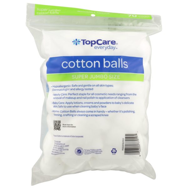 TopCare Super Jumbo Size Cotton Balls