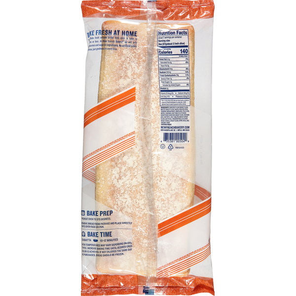 New French Bakery Artisan Bread, Ciabatta,Take & Bake