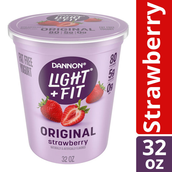 Dannon Light + Fit Original Strawberry Fat Free Yogurt