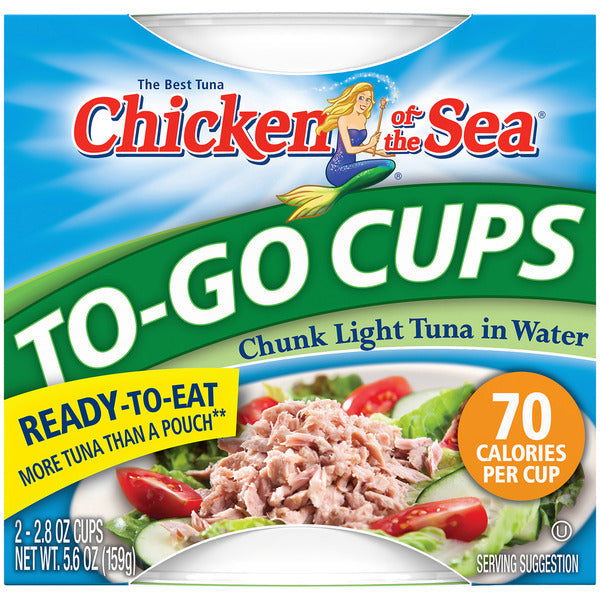 Chicken of the Sea Chunk Light Tuna in Water To-Go Cups