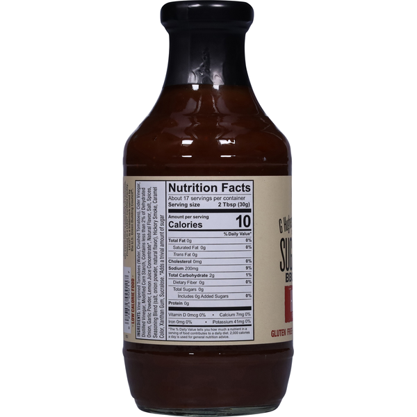 G Hughes Sugar Free Hickory Flavored BBQ Sauce
