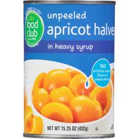 Food Club Apricot Halves in Heavy Syrup, Unpeeled️ DestGlow