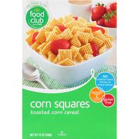 Food Club Cereal, Toasted, Corn Squares️