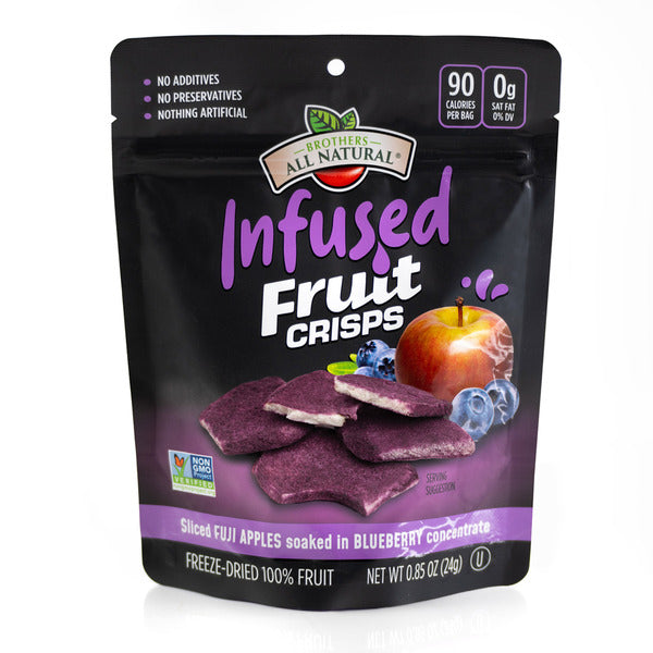 Brothers All Natural Infused Fruit Crisps Infused Blueberry Fruit Crisps