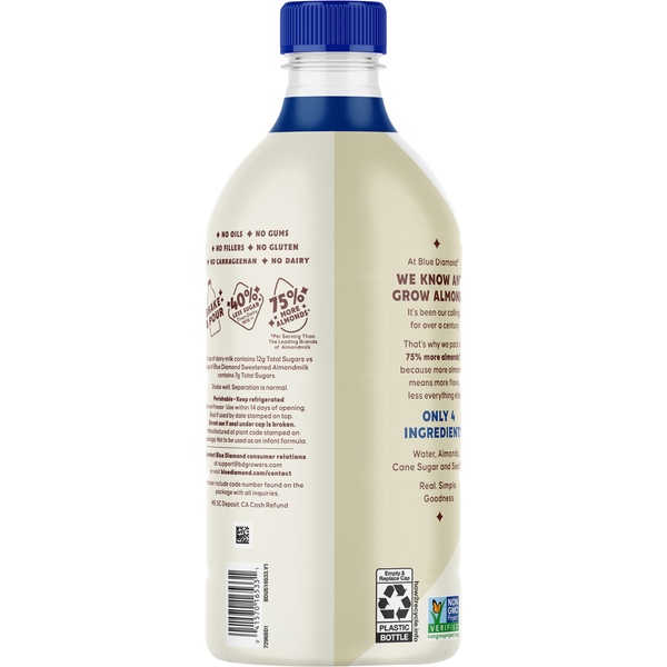 Blue Diamond Sweetened Simple Almondmilk