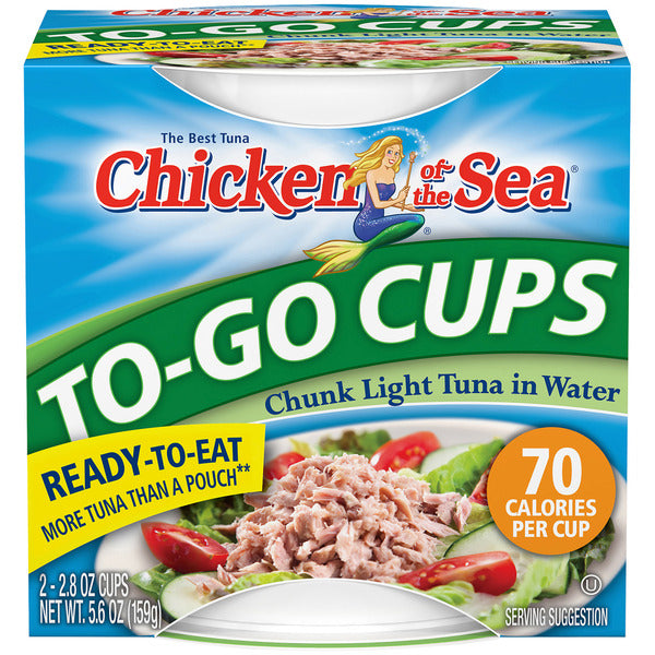 Chicken of the Sea Chunk Light Tuna in Water To-Go Cups