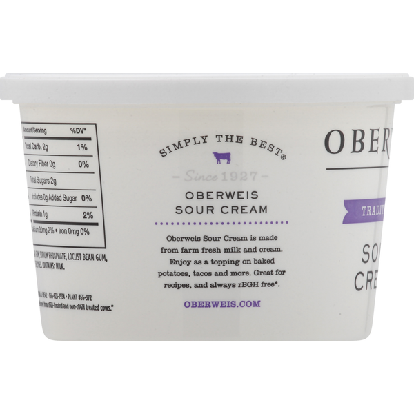 Oberweis Sour Cream, Traditional