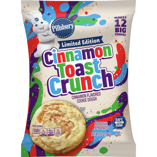 Pillsbury Ready to Bake! Cinnamon Toast Crunch Cinnamon Flavored Cookie Dough