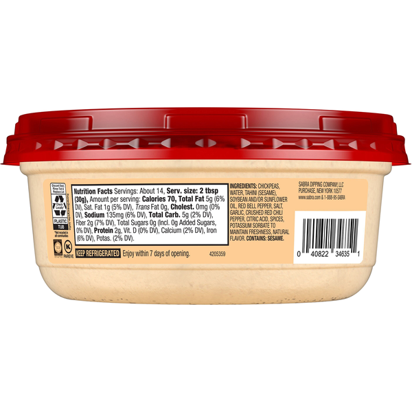 Sabra Supremely Spicy Hummus Party Size