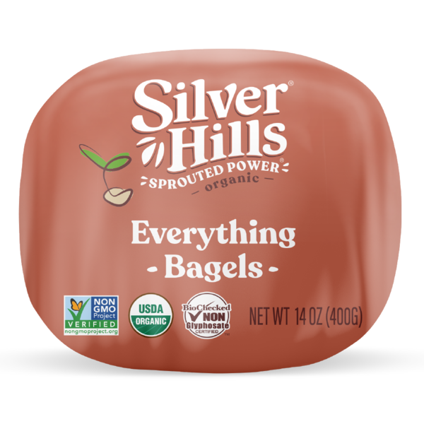 Silver Hills Bakery Sprouted Grain Organic Everything Bagel