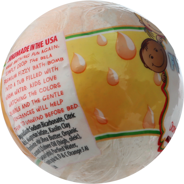 BELA Bath Bomb, Fizzy, Orange Creamsicle