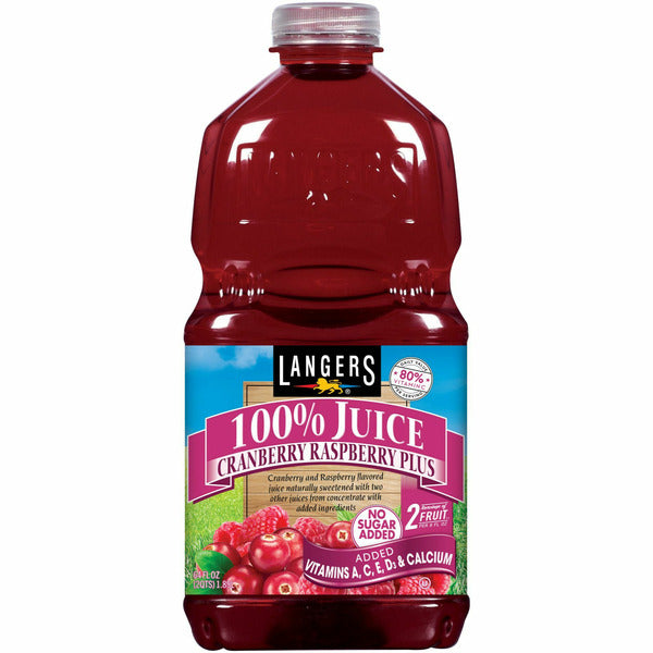 Langers 100% Cranberry Raspberry Juice Plus