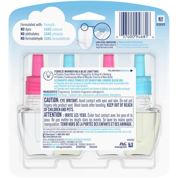 Febreze Odor-Eliminating Fade Defy Air Freshener Refill, Downy April Fresh