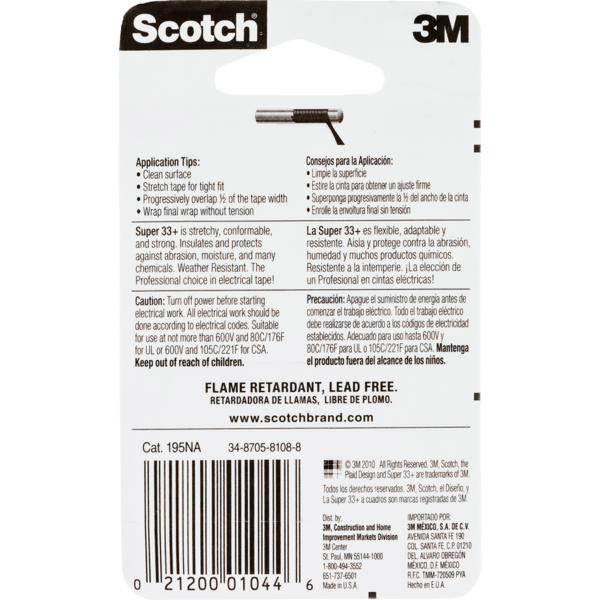Scotch Super 33+ Vinyl Electrical Tape