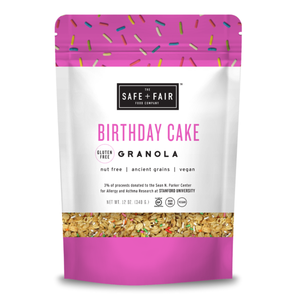 The Safe + Fair Food Company Birthday Cake Granola